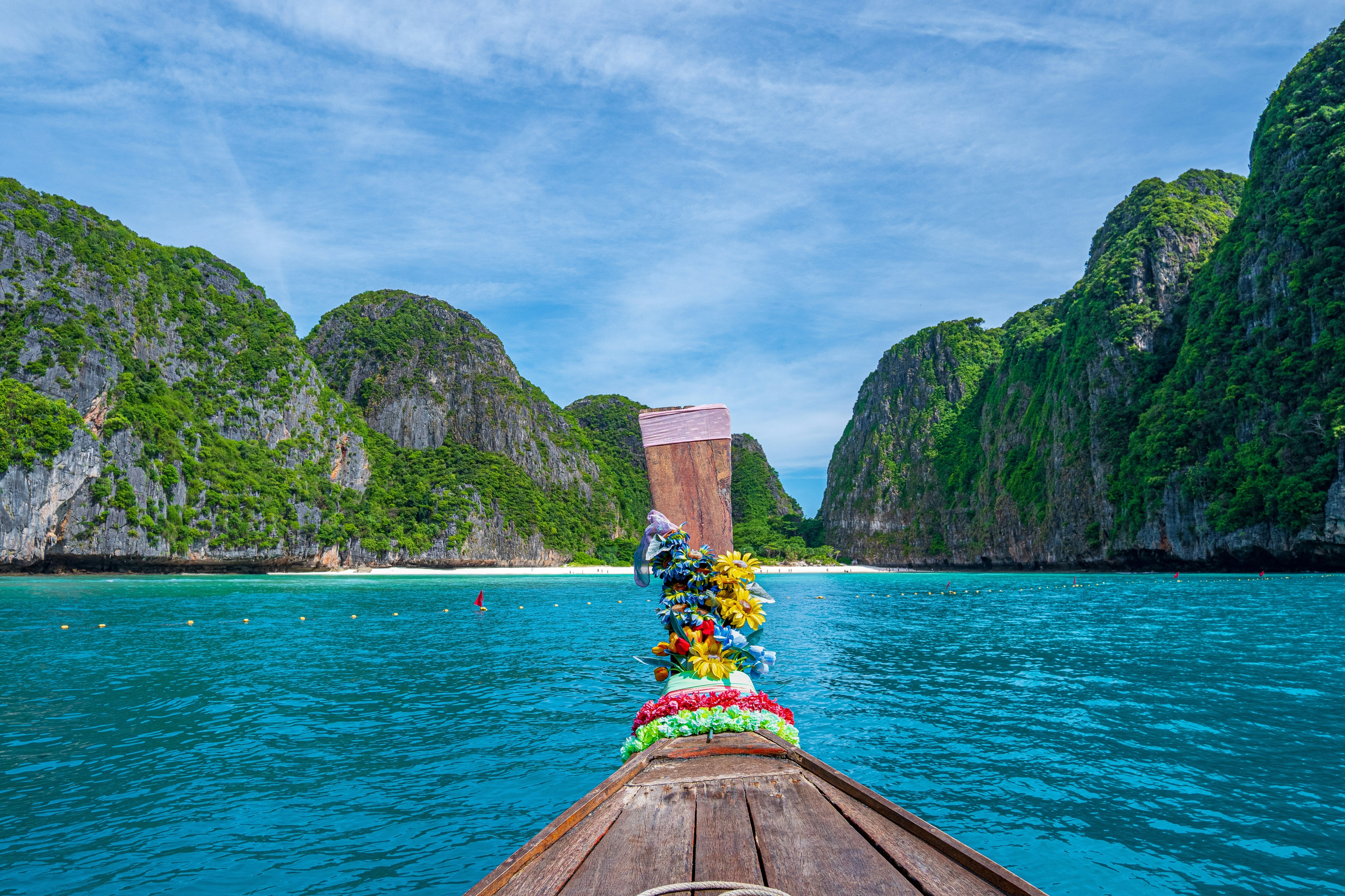 Thai boat, Maya Bay, Thailand