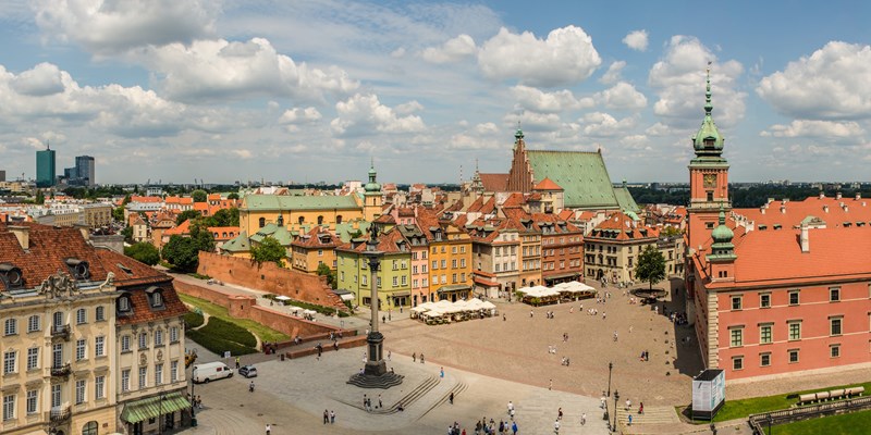 view of Warsaw's Old Town
